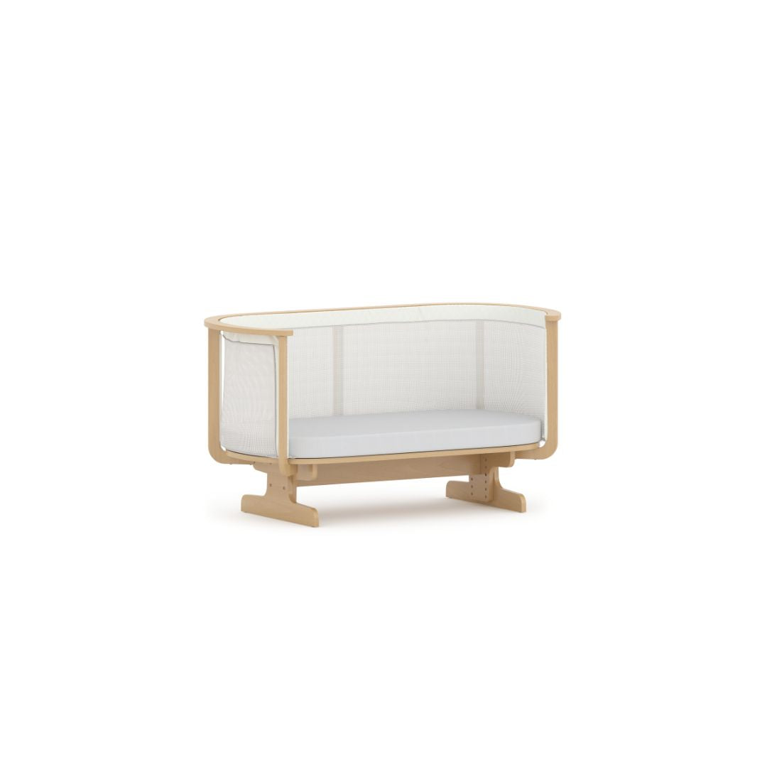 Boori - Nest Bedside Bed_Beech - Dusty Pink